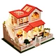 Amazon Top Seller Mini Doll House Miniature Room Wooden Puzzle Toy Diy Doll House