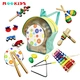 Multi Wooden Instruments Set Children Drum Harmonica Kids Toys Musical Instrument For Children