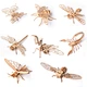 Amazon top seller wooden toys insect splicing assembly models 3D Wooden Puzzle Toddler