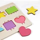 Hot Sale Educational Learning Game Wood Material  Colorful  Fairy Shape Puzzle  for 1+ Kids
