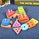 Wooden stacking building blocks