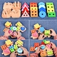 Wooden stacking building blocks