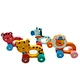 cartoon Animals pull carts