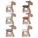 Child Toddler Wooden Cartoon Animal Chairs Wooden Stools Baby Room Preschool Playroom Seat Chair