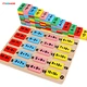 Intelligence Development Montessori Wooden Math Learning Toy Domino Blocks Mathematical Calculation Wooden Puzzle