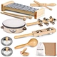 Kids Custom Musical Instruments Kit Baby Xylophone Wooden Musical Instruments Toy Set