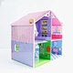 The latest pretend toy children's wooden mini 4-room villa wooden doll house