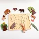 wooden animal puzzle sets educational Montessori toys for kids