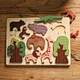 wooden animal puzzle sets educational Montessori toys for kids