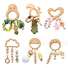Wooden baby rattle Beech wooden animal toy