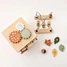 Wooden activity cube Montessori early education Cognitive toys for kids