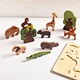 wooden animal puzzle sets educational Montessori toys for kids