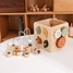 Wooden activity cube Montessori early education Cognitive toys for kids
