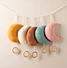 Unisex baby mobile Wooden babies room decor Colorful baby crib mobile Flashing pendant decoration Baby play gym music box