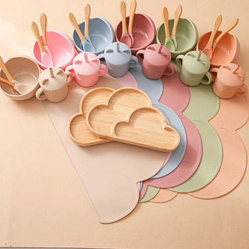 Silicone Feeding Plate
wooden strong bowl set
eco-friendly bowl spoon set