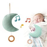 Unisex baby mobile Wooden babies room decor Colorful baby crib mobile Flashing pendant decoration Baby play gym music box