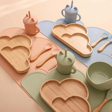 Silicone Feeding Plate
wooden strong bowl set
eco-friendly bowl spoon set
