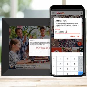 10.1 inch Frameo digital photo frame