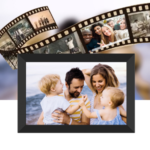 10.1 inch WiFi Digital Photo Frame Digital Picture Frame Cloud frame Work with Alexa Voice Control