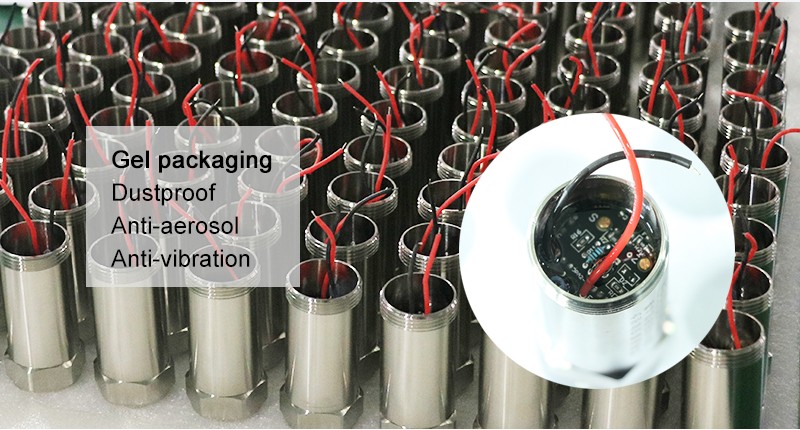 pressure transmitter with gel pressure transmitter with gel