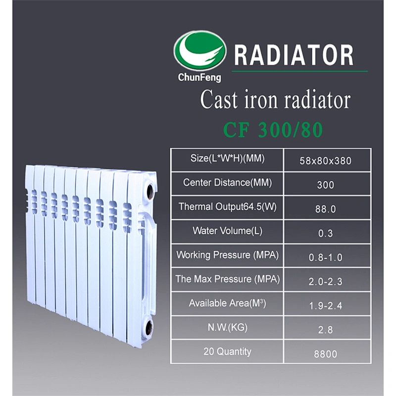 Cast iron radiator CF 300/80 popular in Russia market from China ...