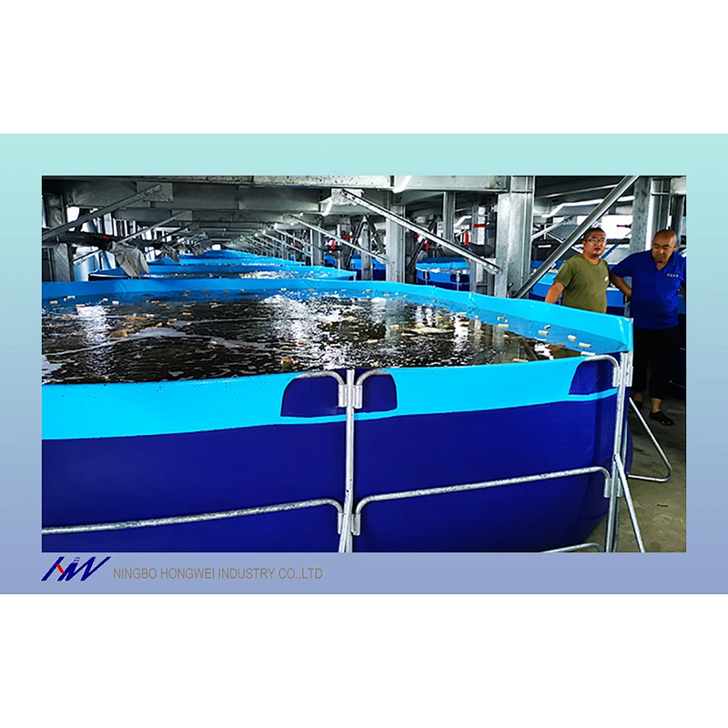 3000 Liters Fordable PVC Tarpaulin Fish Tank  with Steel