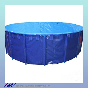 Folding PVC Tarpaulin Water Pond Outdoor for Aquaculture Fish