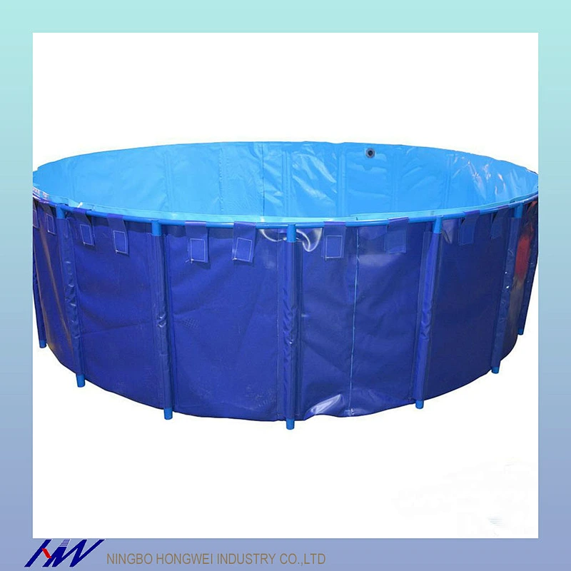 Folding PVC Tarpaulin Water Pond Outdoor for Aquaculture Fish