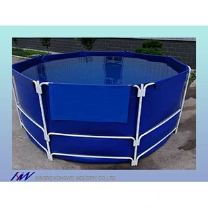 PVC collapsible plastic fish farming breeding tank