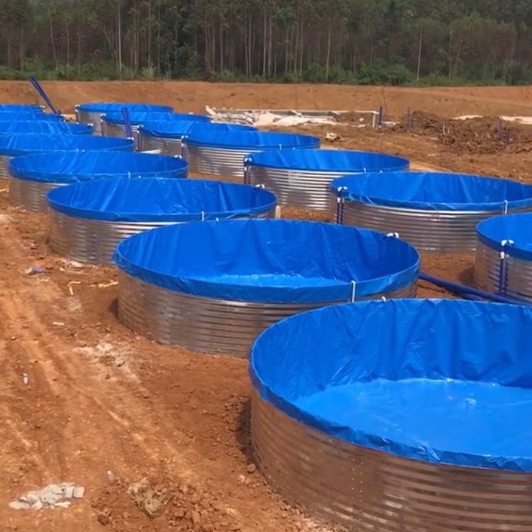Aquaculture Big Biofloc Fish Tank with Galvanized Steel