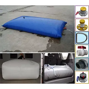rainwater tank Hot Selling 200000 Liter Portable Inflatable Grey Tarpaulin Flexible Water Storage Pillow Tank for Industry
