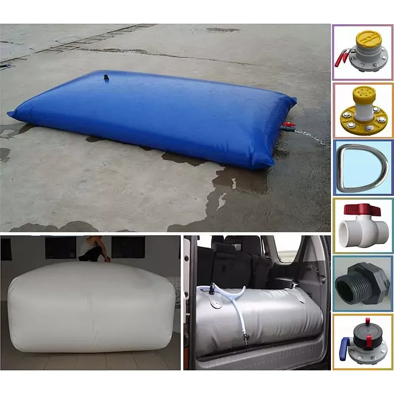 rainwater tank Hot Selling 200000 Liter Portable Inflatable Grey Tarpaulin Flexible Water Storage Pillow Tank for Industry