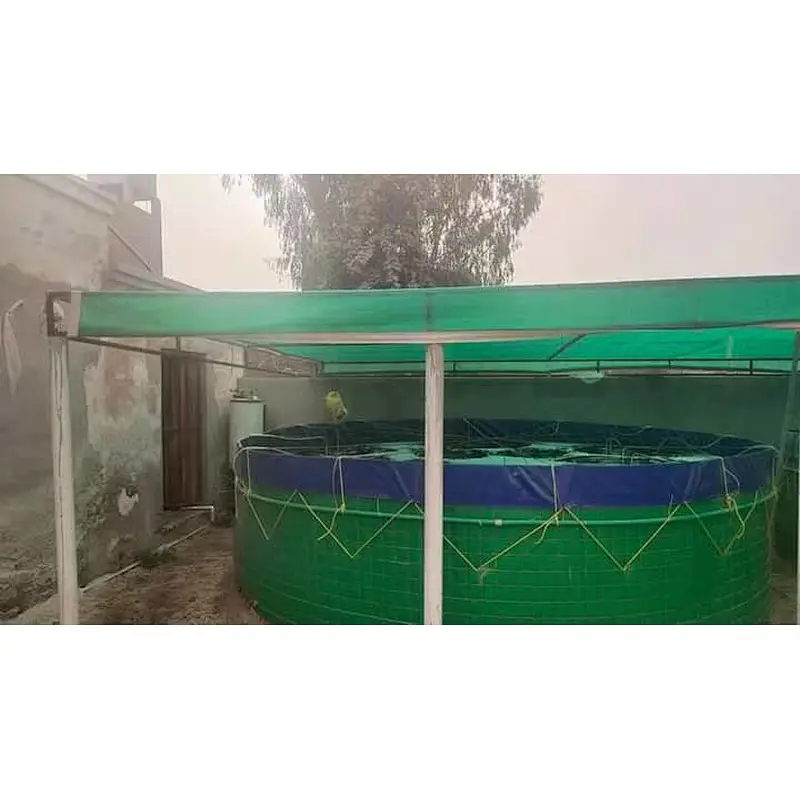 PVC aquaculture fish tank with wire