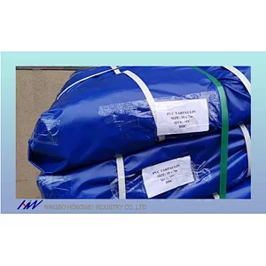 Heavy Duty 1000D 610gsm Blue Waterproof PVC Tarps Tarpaulin