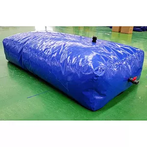 PVC tarpaulin portable and flexible water storage bladder tank