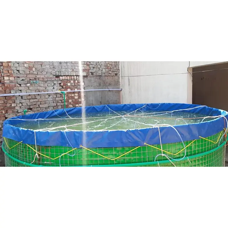 PVC aquaculture fish tank with wire