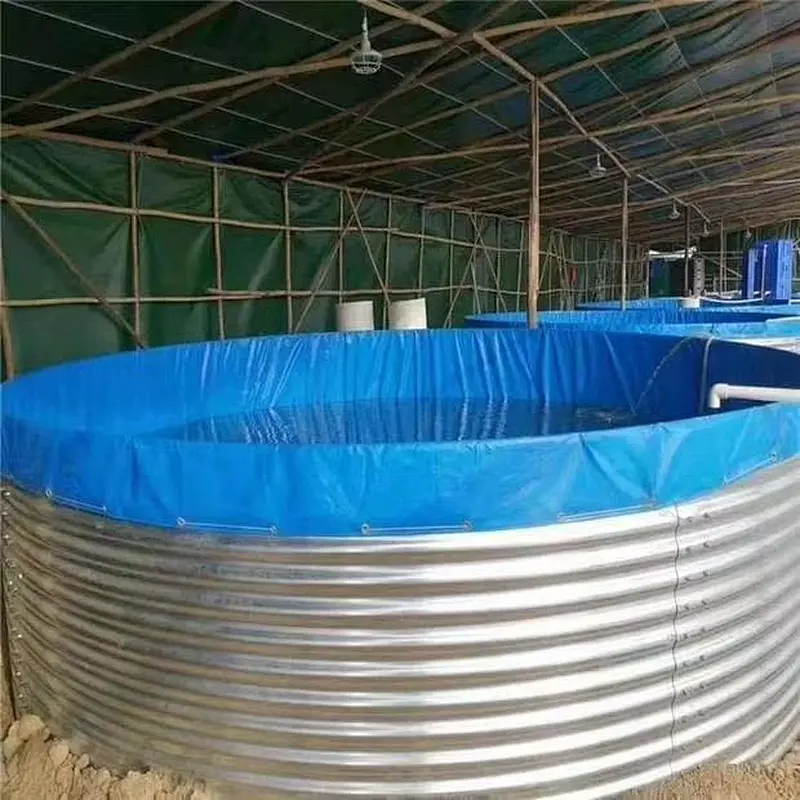 Aquaculture Big Biofloc Fish Tank with Galvanized Steel