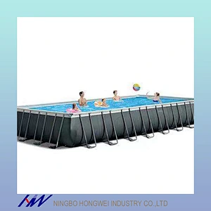 Rectangle type Flexible PVC Canvas Fishing Pool