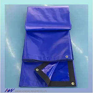 Heavy Duty 1000D 610gsm Blue Waterproof PVC Tarps Tarpaulin