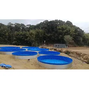 Galvanized​​​​​​​ fish farming tank