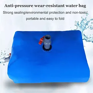 rainwater tank Hot Selling 200000 Liter Portable Inflatable Grey Tarpaulin Flexible Water Storage Pillow Tank for Industry