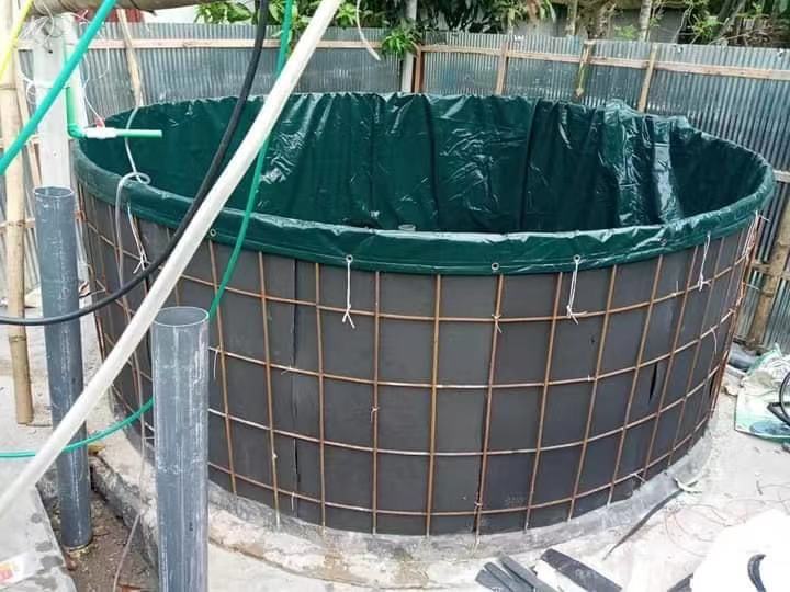 PVC aquaculture fish tank with wire
