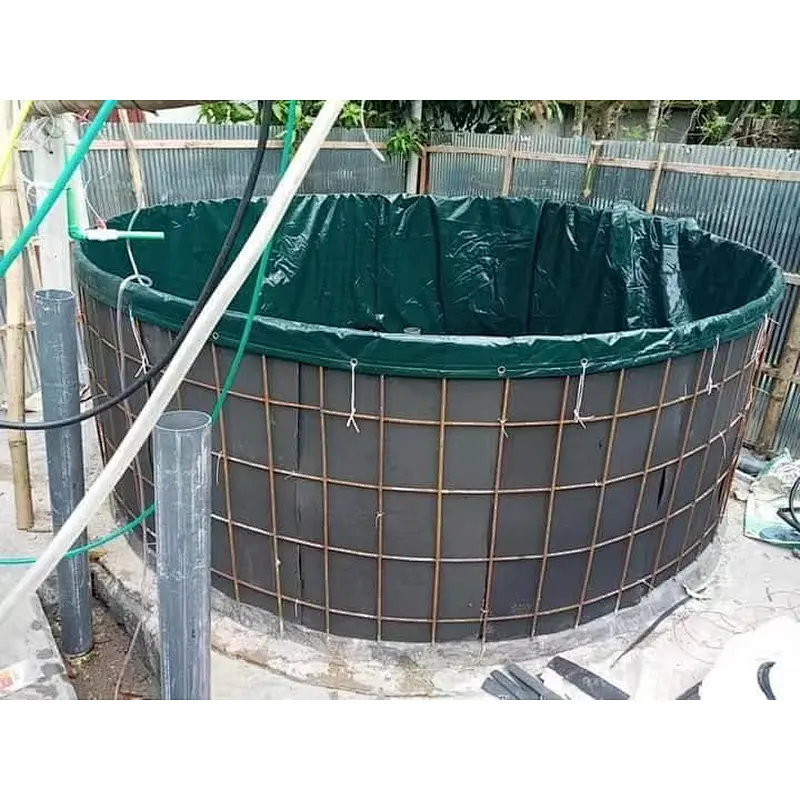 PVC aquaculture fish tank with wire