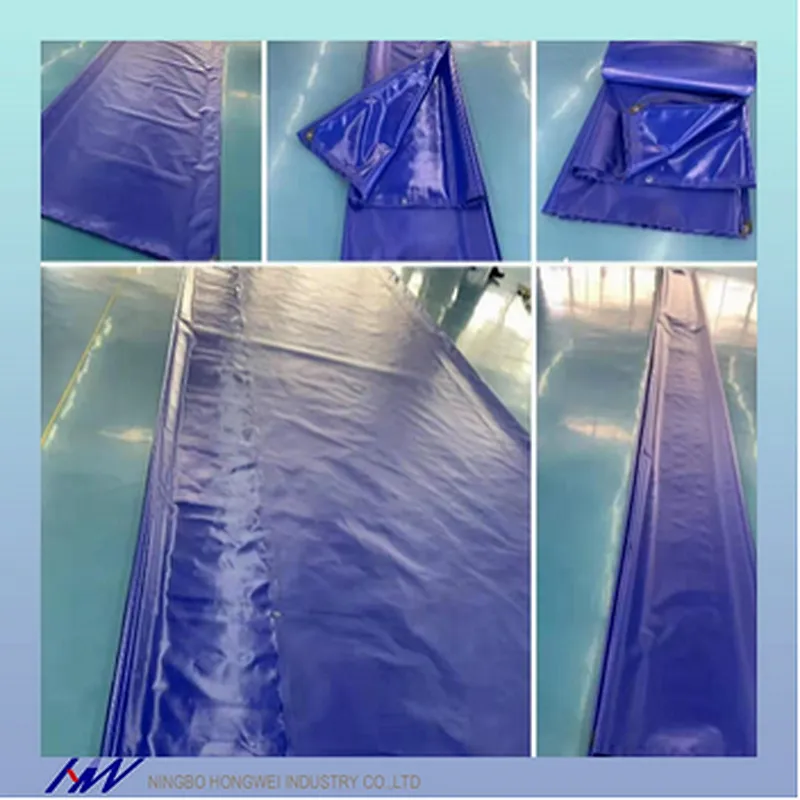 Heavy Duty 1000D 610gsm Blue Waterproof PVC Tarps Tarpaulin