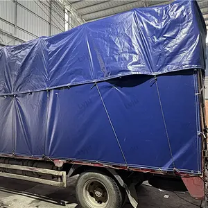 High Tensile Strength PVC Tarpaulin Canvas Coated PVC Tarpaulin Tent Truck Cover