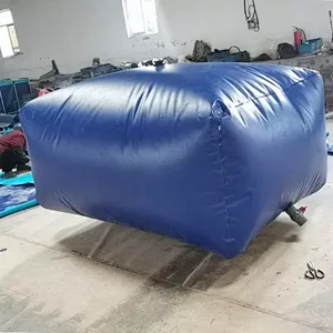 Hot Selling 5000 10000 liter Collapsible PVC Tarpaulin Large Water Bladder Pillow Tank