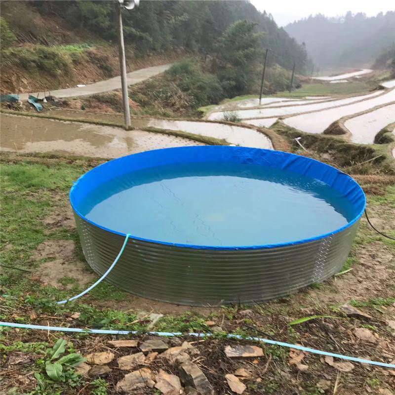 Galvanized​​​​​​​ fish farming tank