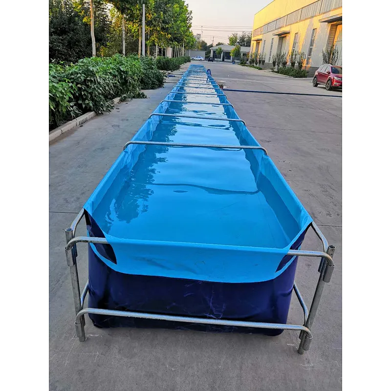 3000 Liters Fordable PVC Tarpaulin Fish Tank  with Steel