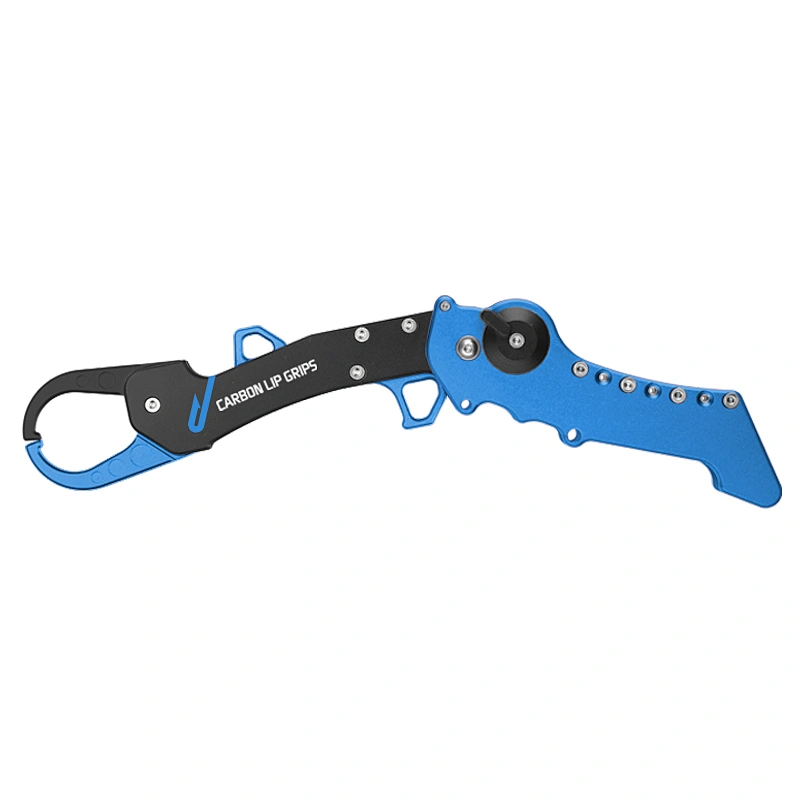 Multifunctional collaspsible fishing lip grip