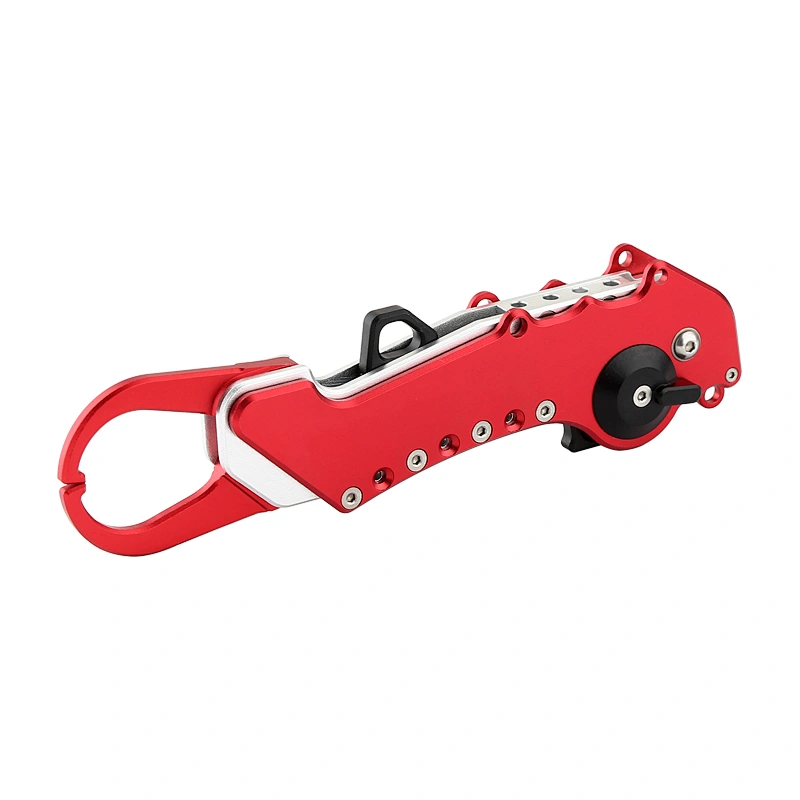 Multifunctional collaspsible fishing lip grip